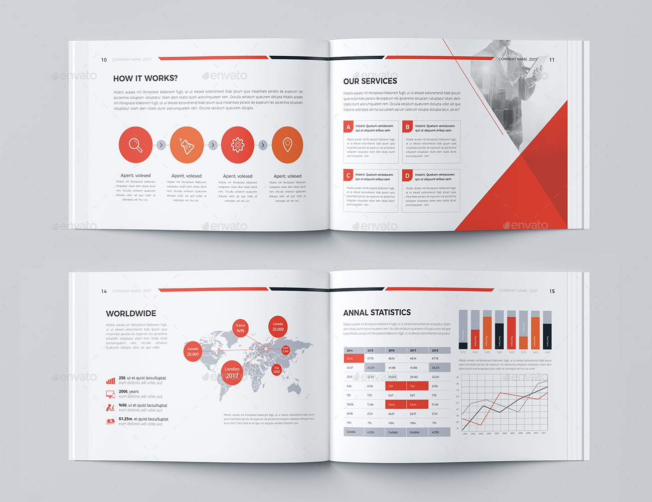 A5 Landscape Word Profile by Brochures99 GraphicRiver